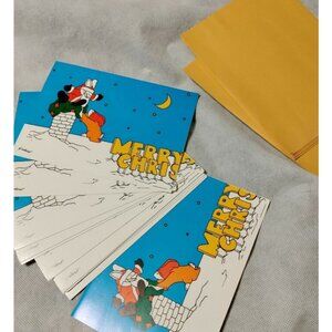 Vintage Oatmeal Studios Christmas Card Set 12 H Lehrer w Envelopes 1985